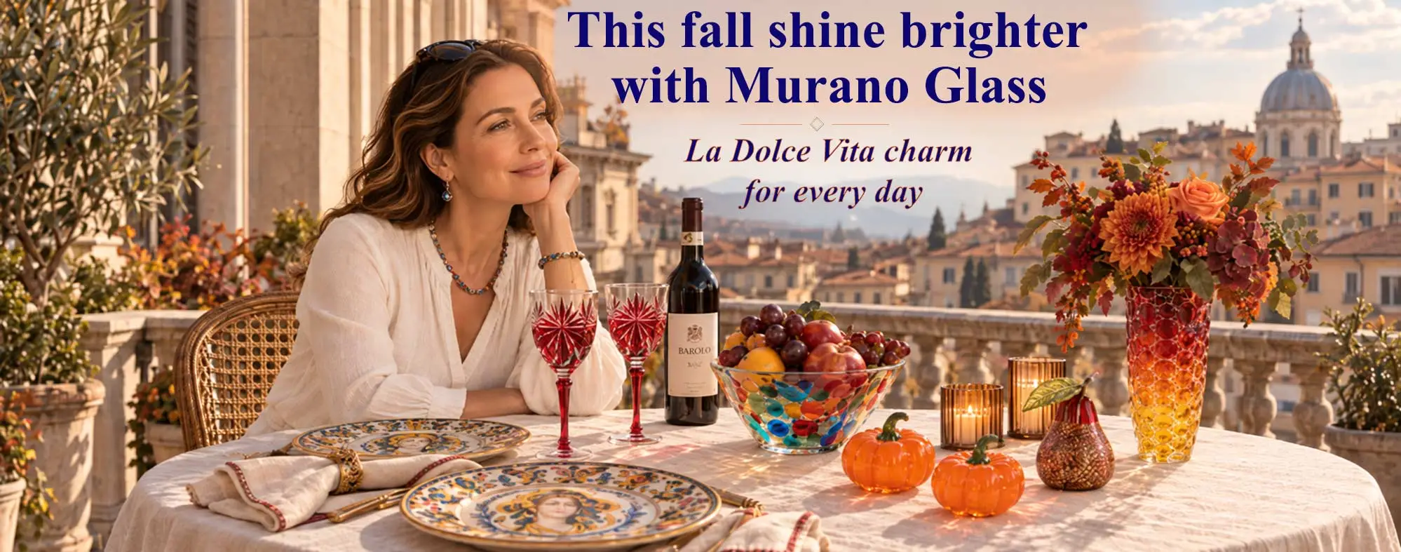 A seasonal selection of colorful Murano glass from GlassOfVenice